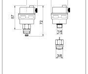 Automatický Odvzduš.ventil 3/8" Se Zp.klapkou, 10bar,110°c CLF502530