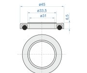 Vnr+00518211 - Podložka Pod Vnr3113-u - Chrom VNR+POD-3113U