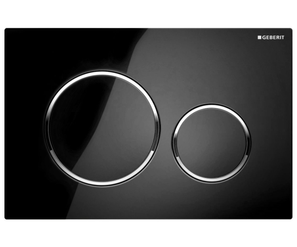 Geberit Sigma20 Ovládací Tlačítko, černá Lesk/chrom