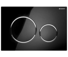 Geberit Sigma20 Ovládací Tlačítko, černá Lesk/chrom
