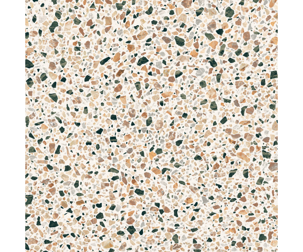 Dlažba jako terrazzo Caesar Civic Multicolor White 60x60 Mat. Rett.
