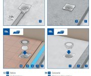 320n-pv Spodní D50/55, Nerezová Mřížka 150x150mm 04880-DN50-55N