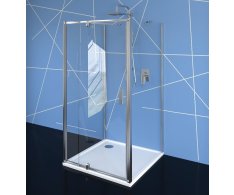 Polysan Easy Třístěnný Sprchový Kout 800-900x800mm, Pivot Dveře, L/p Varianta, čiré Sklo