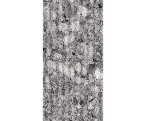 Dlažba jako terrazzo Sant Agostino Venistone Dark Rigato 60x120 - šedá