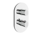 Termostatická podomítková baterie Chrome II CR II 063.00, s přepínačem, pro R-box - CR II 063.00CR.O2.RB071 Termostatická podomítková baterie 2-cestná bez tělesa, chrom X070455