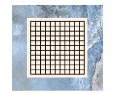 Bottega Glamour Mosaico ONICE BLUE 30x30 Mat. Rett.