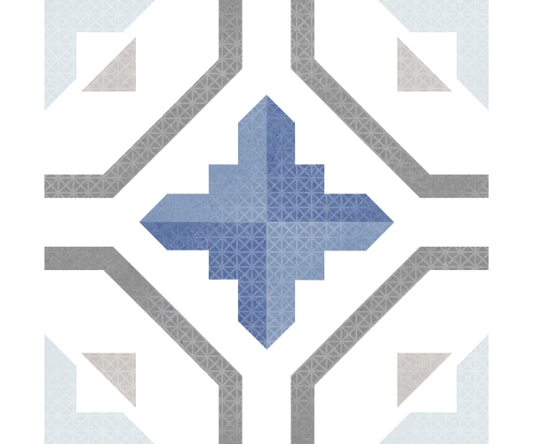 Retro dlažba Codicer Prisma Blue 25x25 Matt.