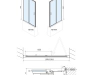 Polysan Deep Sprchové Dveře Skládací 1000x1650mm, čiré Sklo