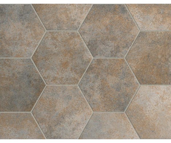 Dlažba jako kov Equipe Oxide Gris 17,5x20 Hexagon (skladem)