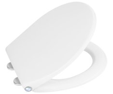 Sapho Pharo Wc Sedátko S Led Podsvícením, Soft Close, Easy Take, Bílá