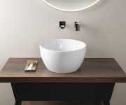 Gsi Pura Keramické Umyvadlo Na Desku Vysoké, Průměr 42cm, Bílá Extraglaze