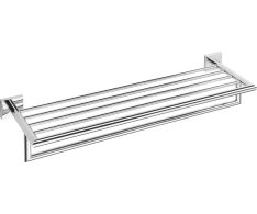 Sapho X-square Polička Na Ručníky S Hrazdou 650x110x215mm, Chrom
