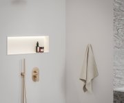 Podomítková baterie Eleganta EL 065.00, s přepínačem, pro R-box - EL 065.60RGB.O2.RB07E Podomítková baterie 2-cestná bez tělesa, růžové zlato kartáčované X070375