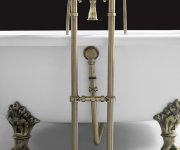 Sapho Antea Připojení Pro Instalaci Vanové Baterie Do Podlahy (pár), Bronz