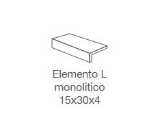 Elios Terre Etrusche Marche Elemento L monolitico 15x30x4