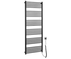 Sapho Metro-e Elektrické Otopné Těleso Rovné 600x1620mm, 800 W, černá Mat