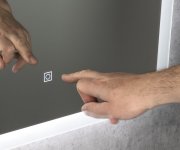 Aqualine Fago Zrcadlo S Led Osvětlením 80x60cm, Dotykový Senzor, Stmívatelné