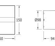 Cata E-100 Gth Koupelnový Ventilátor Axiální S Automatem, 4w/8w, Potrubí 100mm, Bílá