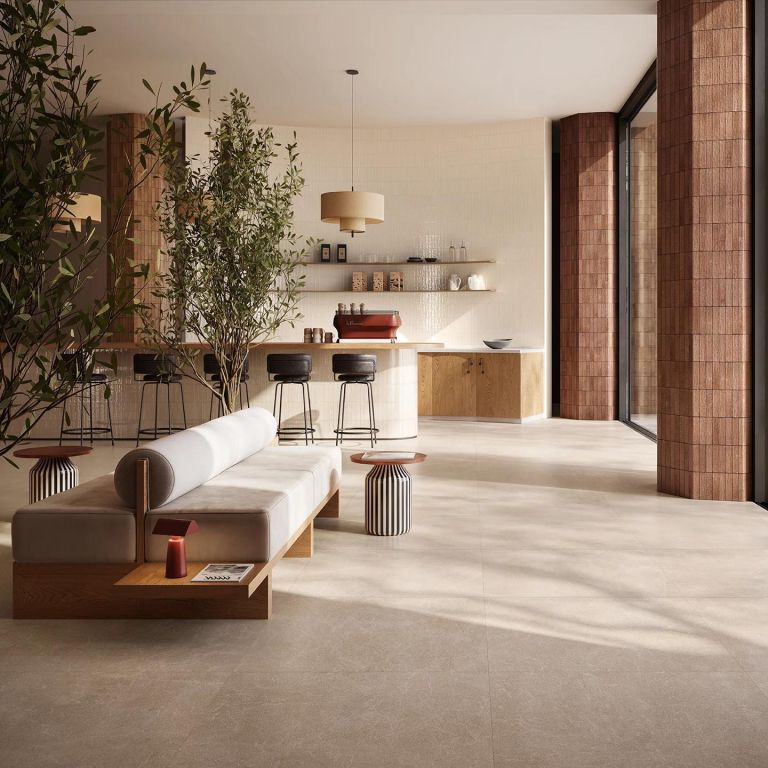 Realizace CSA_UNIONSTONE 2_Oriental Beige9090-Tetris White Luc-Block Cotto Mat_public space