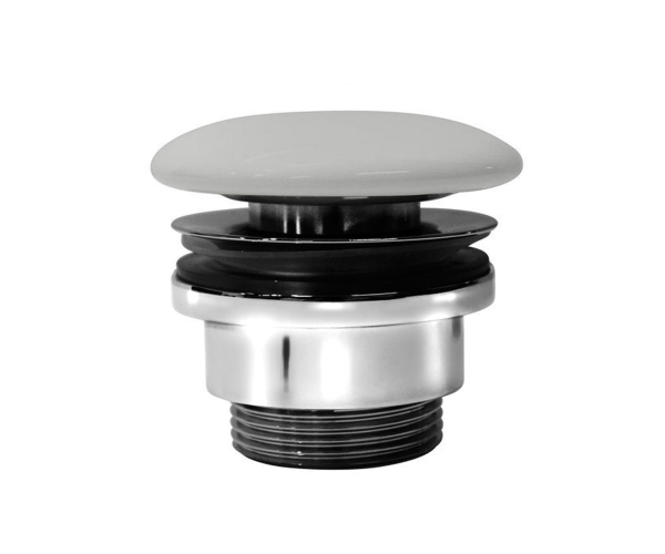 Gsi Umyvadlová Výpust 5/4“, Neuzavíratelná, Keramická Zátka, 5-65mm, Cenere Mat