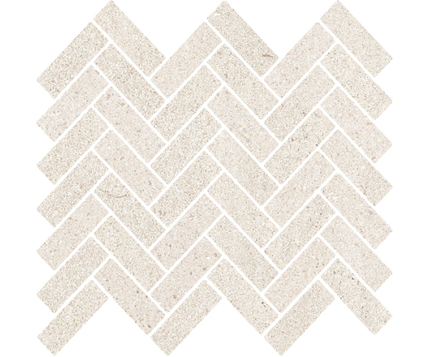 Dlažba jako kámen EdimaxAstor Feel Ivory Mos. Spina 30x30 Rett. (2,3x6,5) - béžová