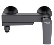 Aqualine Flery Nástěnná Sprchová/vanová Baterie, Otočné Ramínko, Gun Metal