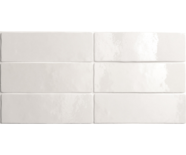 Retro obklad Equipe Artisan White 6,5x20 - bílá