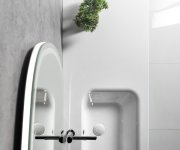 Sapho Lorea Skříňka 140x46x51,5cm (70+70cm), Levá, Dub Alabama/bílá Mat