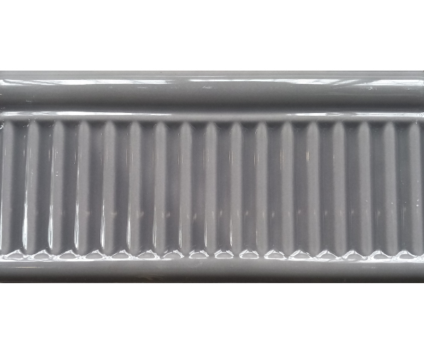 Retro listela Equipe Evolution Rex Gris Oscuro 7,5x15 - šedá (skladem)