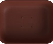 Polysan Banera Square Umyvadlo Na Desku, Litý Mramor, 50x36cm, Hnědá Mat