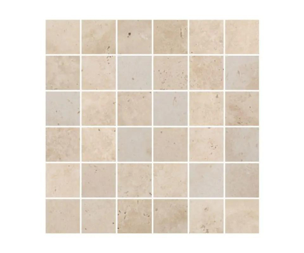 Mozaika jako kámen Cir In Falda Marmo Primavera Mosaico 30x30 (5x5) Matt. - béžová