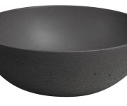 Sapho Formigo Betonové Umyvadlo Na Desku, ø 39cm, Antracit Mat