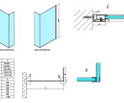 Polysan Modular Shower Stěna K Instalaci Na Zeď, Pro Připojení Pevného Panelu, 800 Mm