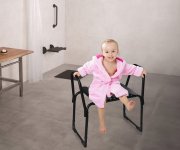 Ridder Handicap Opěrná Madla Ke Koupelnové Stoličce, černá
