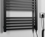 Sapho Metro-e Elektrické Otopné Těleso Rovné 500x1060mm, 400 W, černá Mat