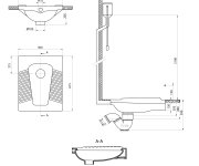 Cerastyle Agadi Turecké Wc Nášlapné, 50x61,5cm, Bílá