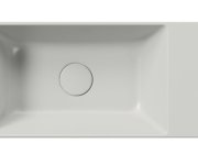 Gsi Kube X Keramické Umývátko 50x25cm, Broušená Spodní Hrana, Bez Otvoru, Pravé/levé, Cenere Mat