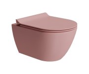 Gsi Pura Závěsná Wc Mísa, Swirlflush, 36x50cm, Blush Dual-mat