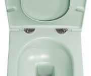 Isvea Infinity Závěsná Wc Mísa, Rimless, 36,5x53cm, Zelená Mint