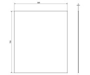 Aqualine Seca Zrcadlo S Broušenou Hranou 60x70cm, Cu Free