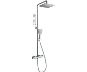 Sprchový sloup 10° Free - TD F 091.00CR Sprchový sloup s termostatickou baterií, posuvný, se sprchovým setem, chrom X070141