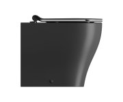 Gsi Tono Wc Mísa Stojící, Geniusflush, 36x53cm, Spodní/zadní Odpad, černá Dual-mat