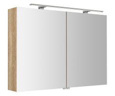 Sapho Riwa Galerka S Led Osvětlením, 101x70x17cm, Dub Alabama