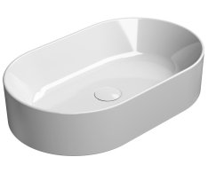 Gsi Kube X Keramické Umyvadlo Na Desku, 60x37cm, Oválné, Bílá Extraglaze
