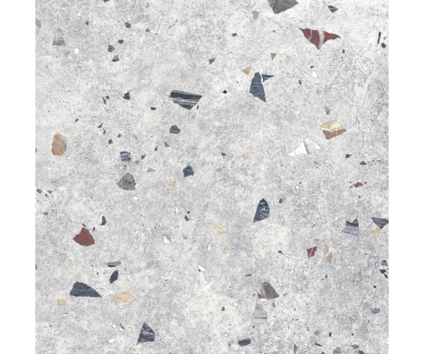 Šedá keramická terrazzo dlažba Codicer Sonar Silver 66x66 (skladem)
