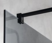 Gelco Vario Black Jednodílná Sprchová Zástěna Do Prostoru, Kouřové Sklo, 1300 Mm
