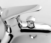 Aqualine 35 Nástěnná Vanová Baterie, Rozteč 100mm, Chrom