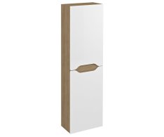 Sapho Wave Skříňka Vysoká 40x140x20cm, Levá/pravá, Bílá/dub Cuneo