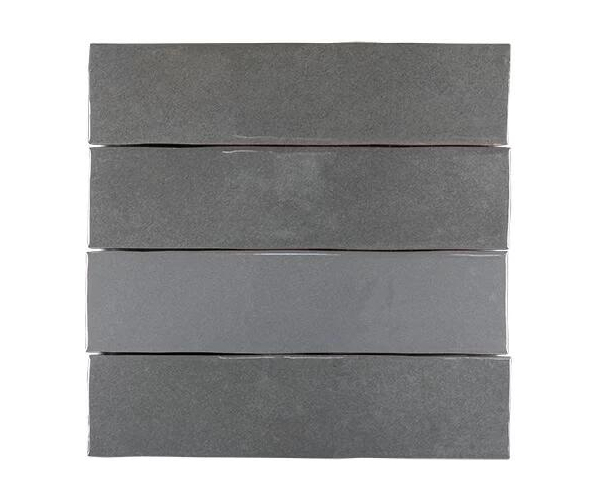 Retro obklad Cevica Zelij Gris Oscuro 5x20 - šedá