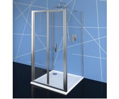 Polysan Easy Třístěnný Sprchový Kout 900x700mm, Skládací Dveře, L/p Varianta, čiré Sklo